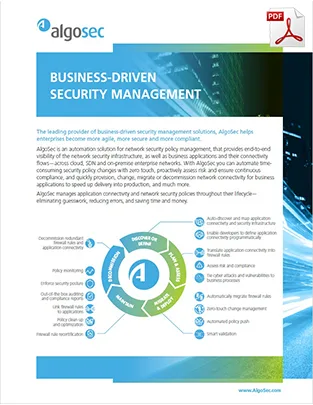AlgoSec Datasheet