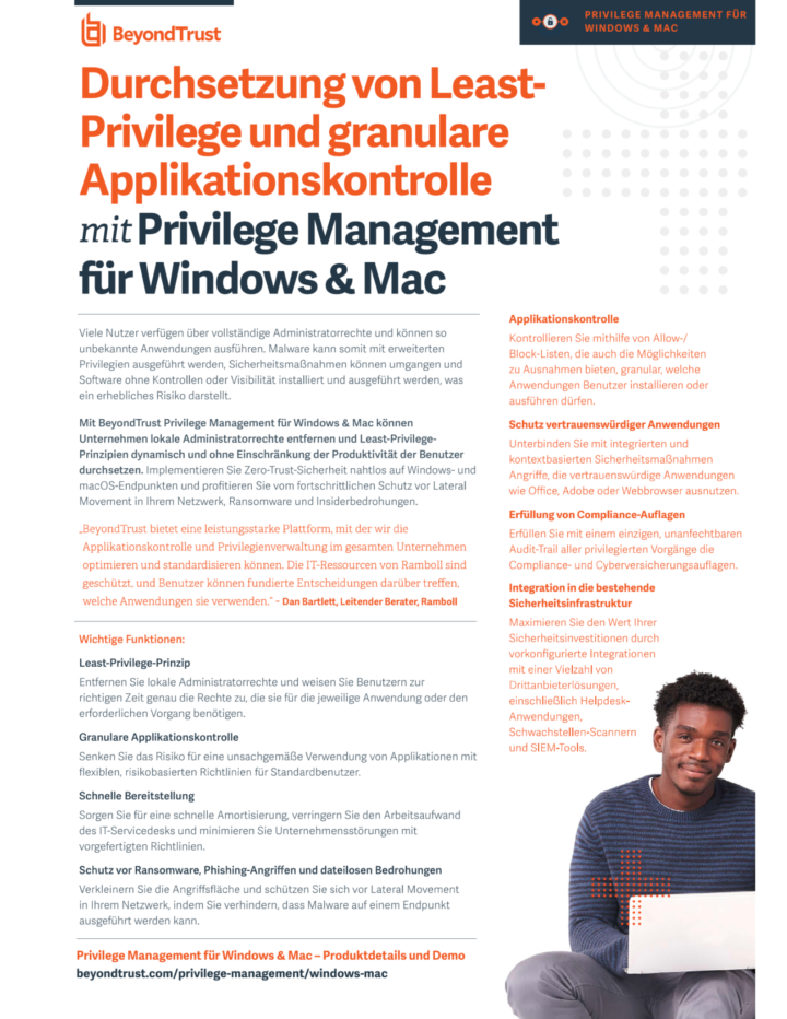 Beyondtrust Least-Privilege Management