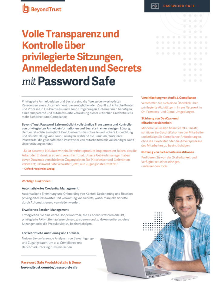 Beyondtrust Password Safe Datasheet
