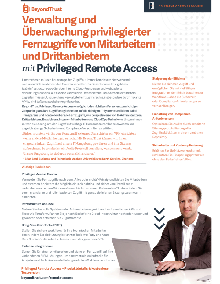 Privileged Remote Access Datasheet